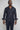 Stout Navy Safari Pant Suit Close Up View
