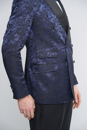 Ashton Blue Jacquard Suit