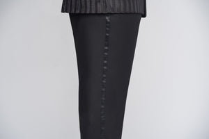 Ashton Black Velour Double Breasted pants View